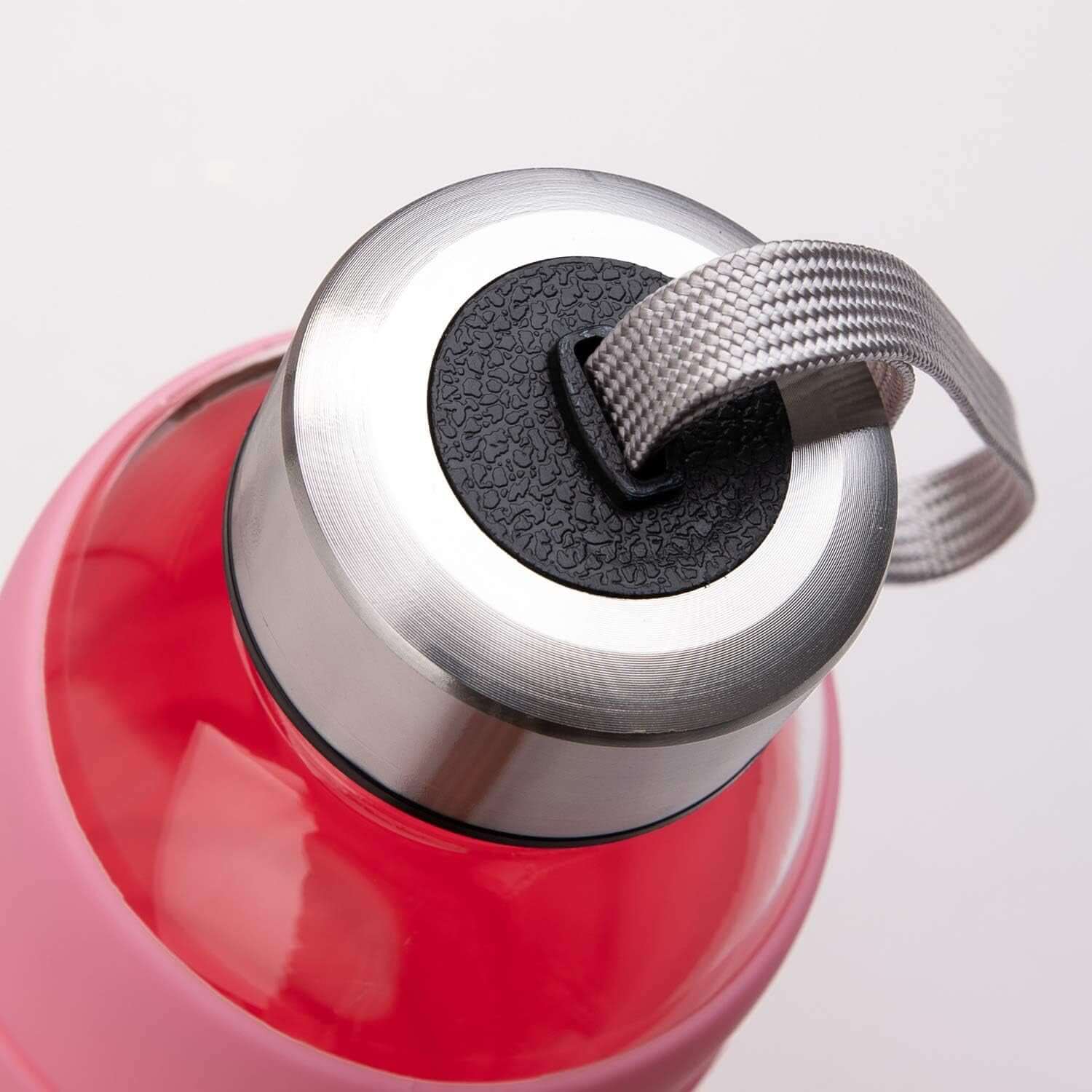 Shopminx Ferexer Borosilicate Glass Water Bottle with Silicone Sleeve – BPA-Free, Leak-Proof, Reusable, Dishwasher Safe for Hot & Cold Drinks, 20oz Pink / 32 Ounces