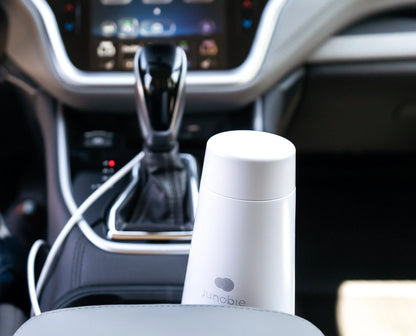 Junobie Formula & Breastmilk Bottle Warmer & Cooler Cup Junobie Battery Operated Milk Warmer/Cooler Cup: The Single Pack LE Marble