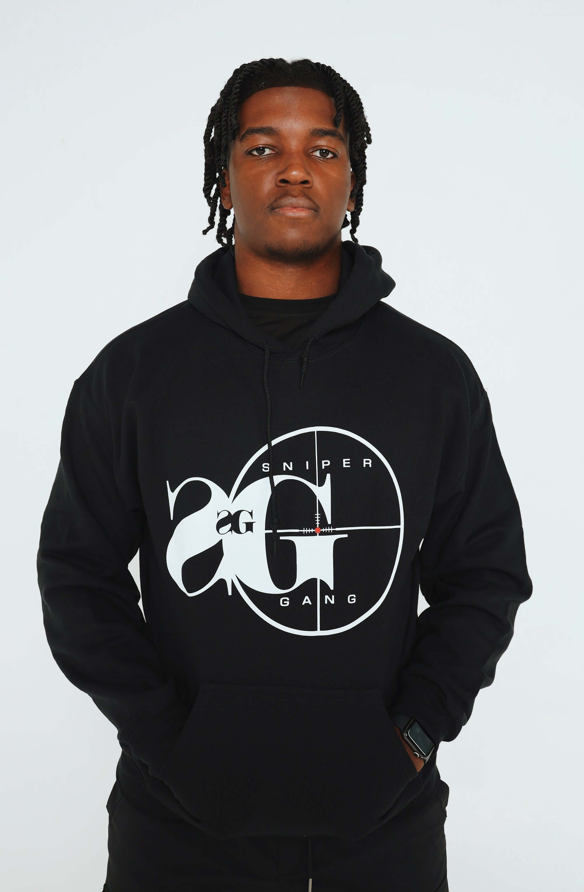 Shopminx Hoodie: Sniper Gang Logo (Deluxe - Black) Black / S