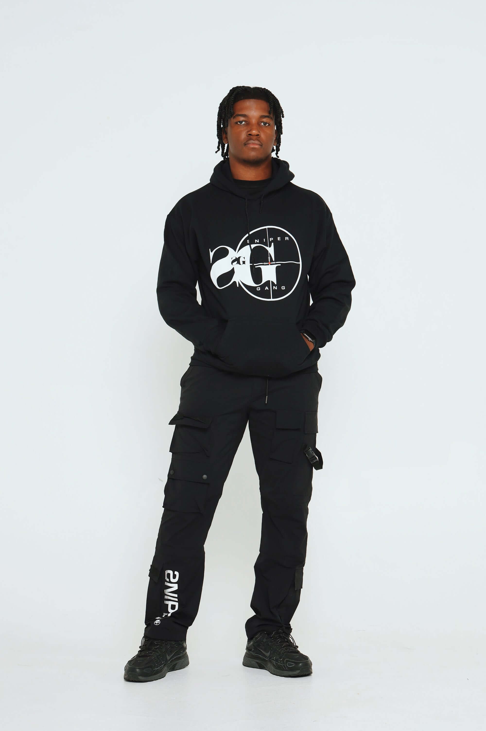 Shopminx Hoodie: Sniper Gang Logo (Deluxe - Black) Black / S