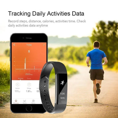SmartFit Slim Activity Tracker And Monitor Smart Watch With FREE Extra BLUE
