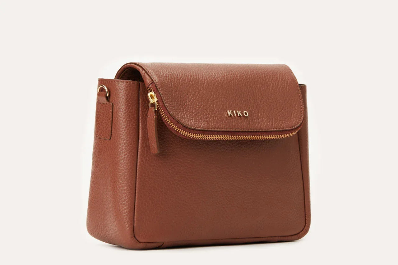 Fold Over Crossbody Dark Brown