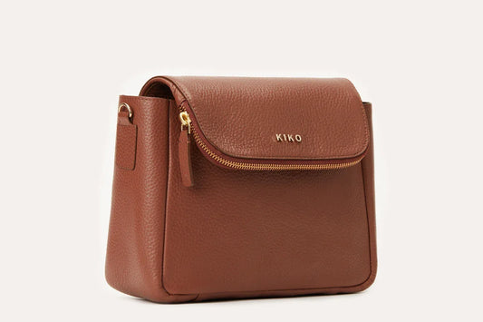 Fold Over Crossbody Dark Brown