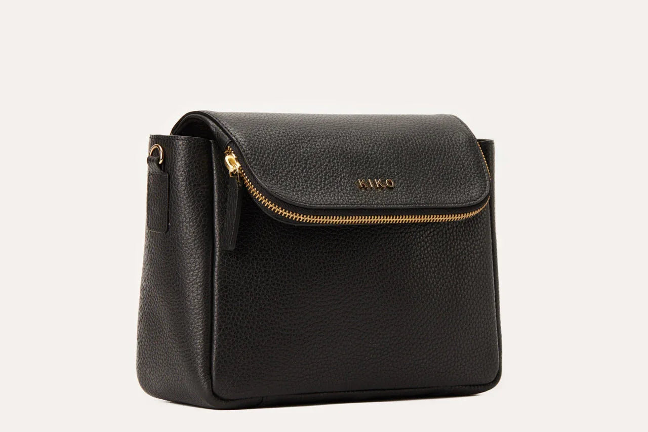Fold Over Crossbody Black
