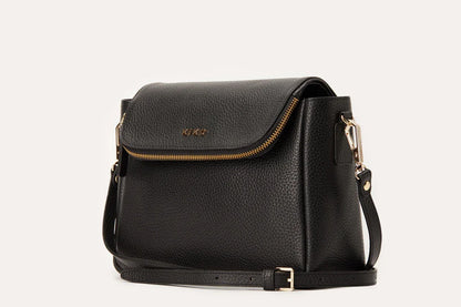 Fold Over Crossbody Dark Brown