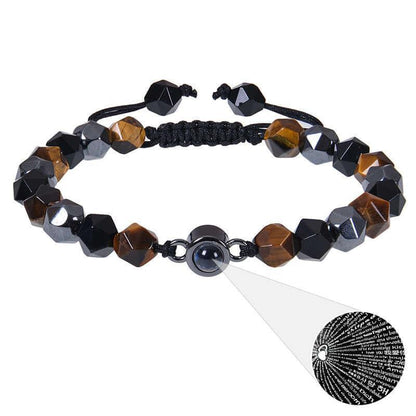 Photo projection bracelet 100 languages I Love You natural stone custom bracelet picture jewelry eprolo