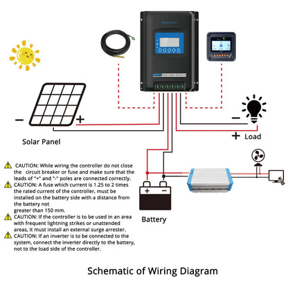 Midas 40 Amp MPPT Solar Charge Controller with MT-50 Default Title