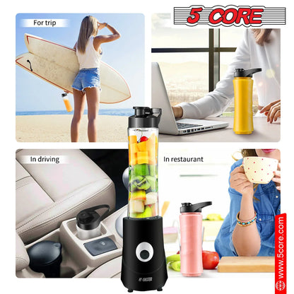 5Core Portable Personal Blender for Kitchen 20Oz Capacity 160W No