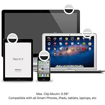 Portable Selfie Ring Clip On for Mobile Phone Default Title