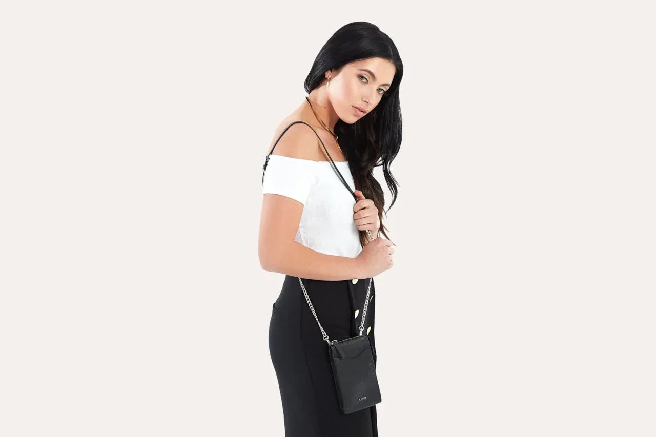 Crossbody Phone Wallet Black