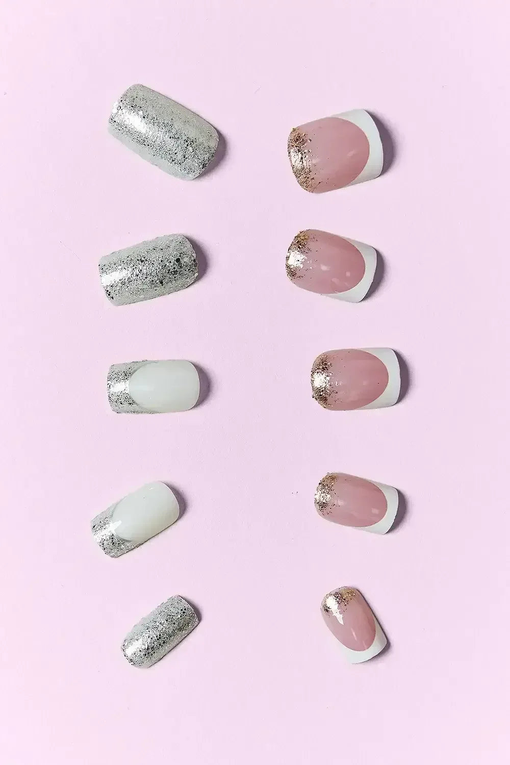 SO PINK BEAUTY Press On Nails 2 Packs Polished Petals / One Size