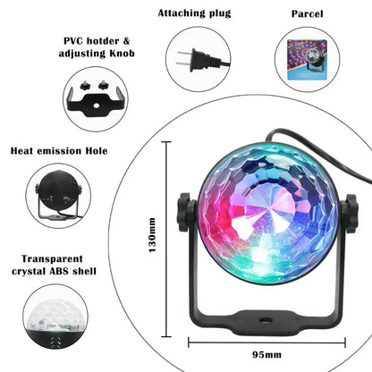 LED Party Projector Light with Sound Activation Default Title