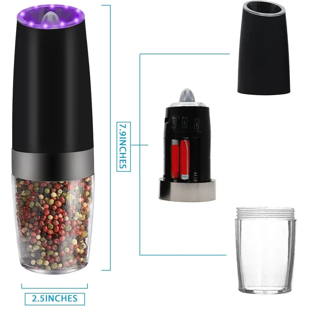 Electric Gravity Sensor Automatic Pepper Grinder Kitchen Tools 1pcs