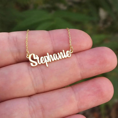 Name Necklace - personalized name necklace Gold