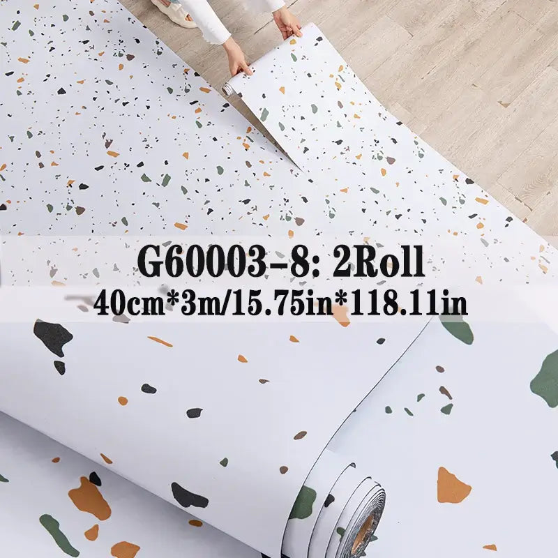 Wood Grain Peel & Stick Vinyl Floor Tile (2 Rolls, 25.8 Sq.Ft)