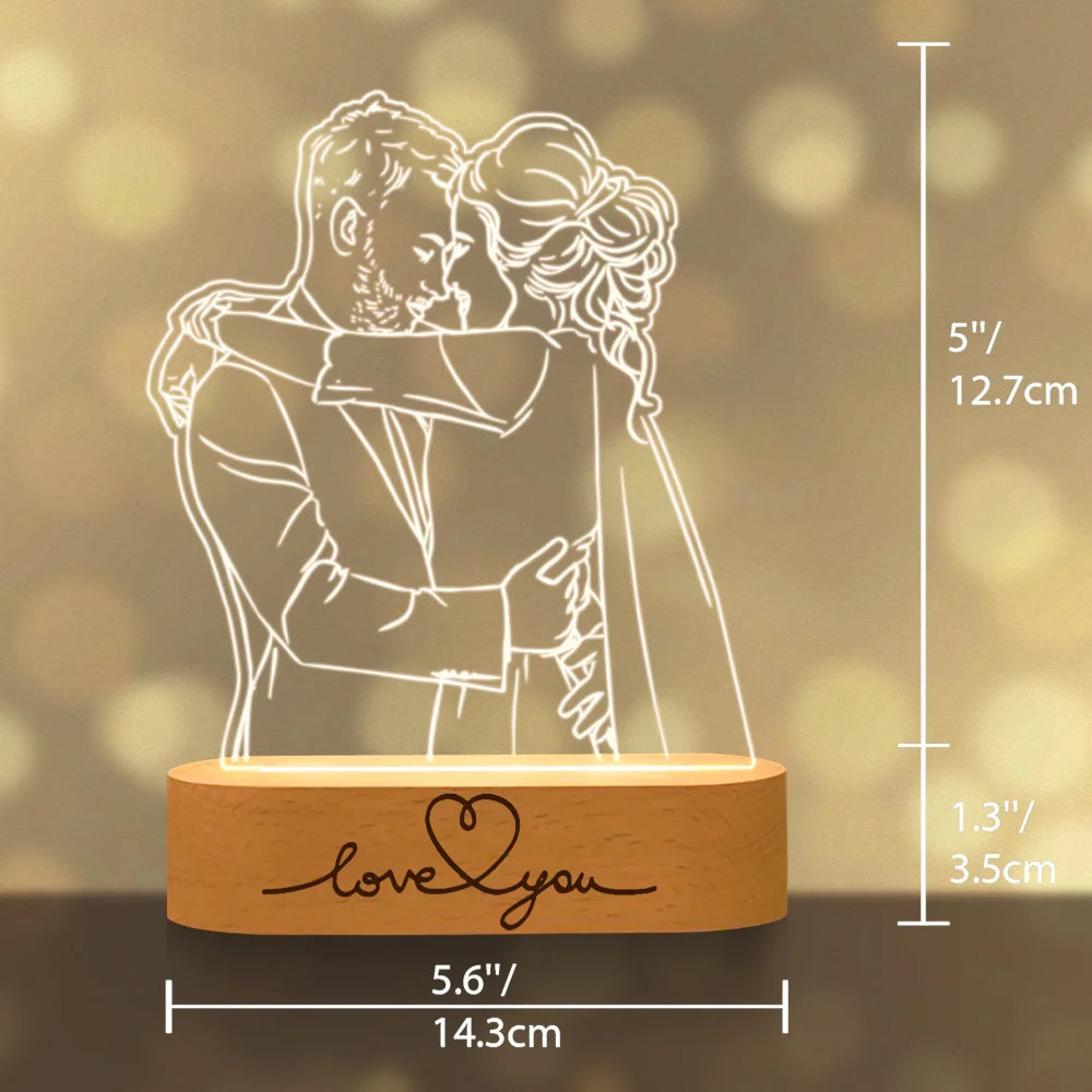 Personalized Gift Photo 3D Lamp