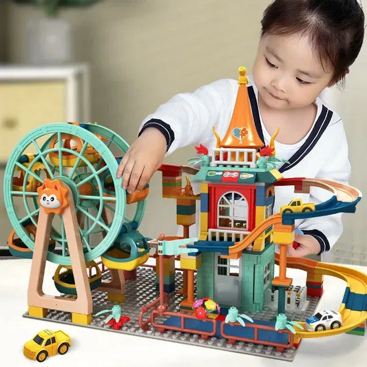 Educational Architecture Castle Building Block Toys Yellow