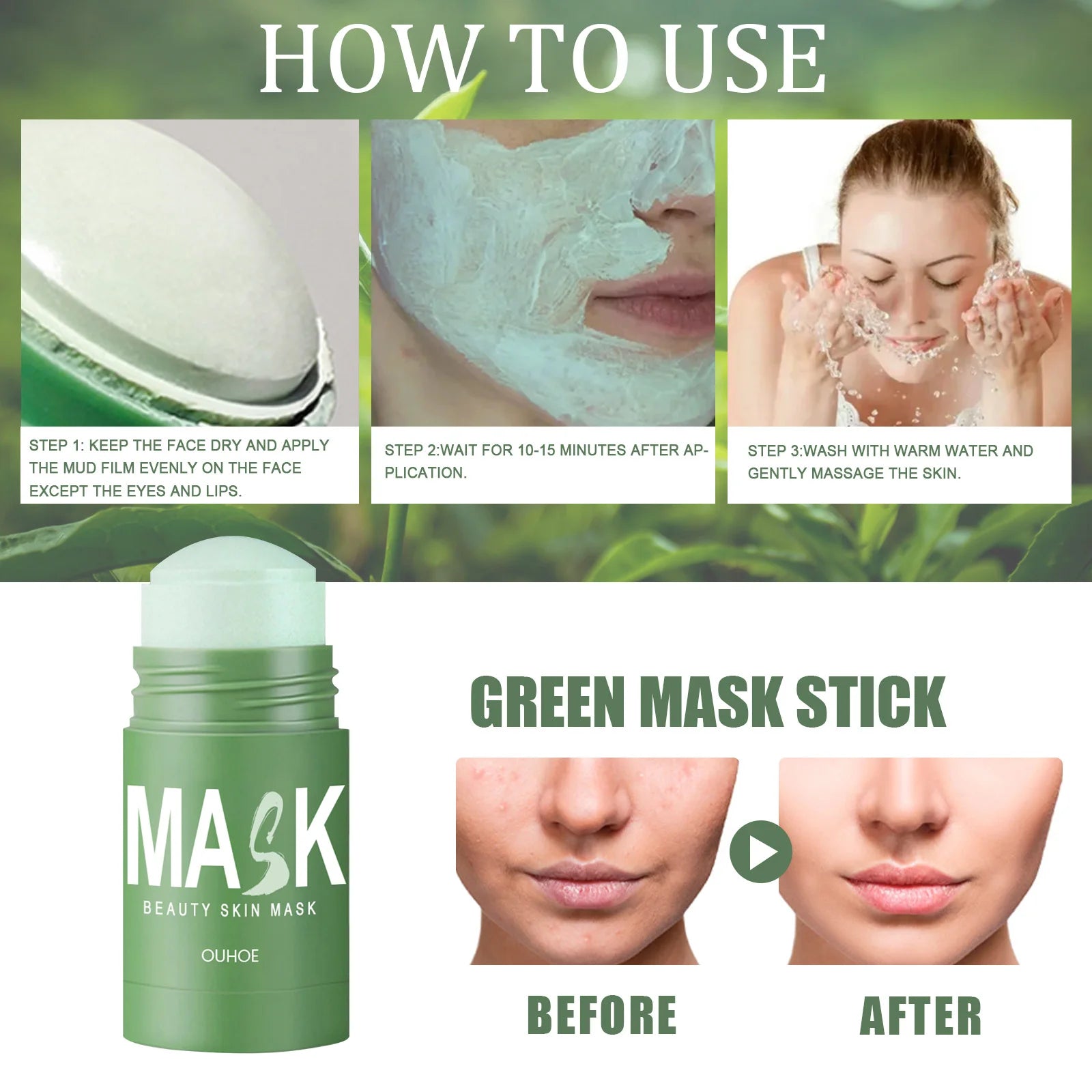 Organic Green Tea Clay Mask