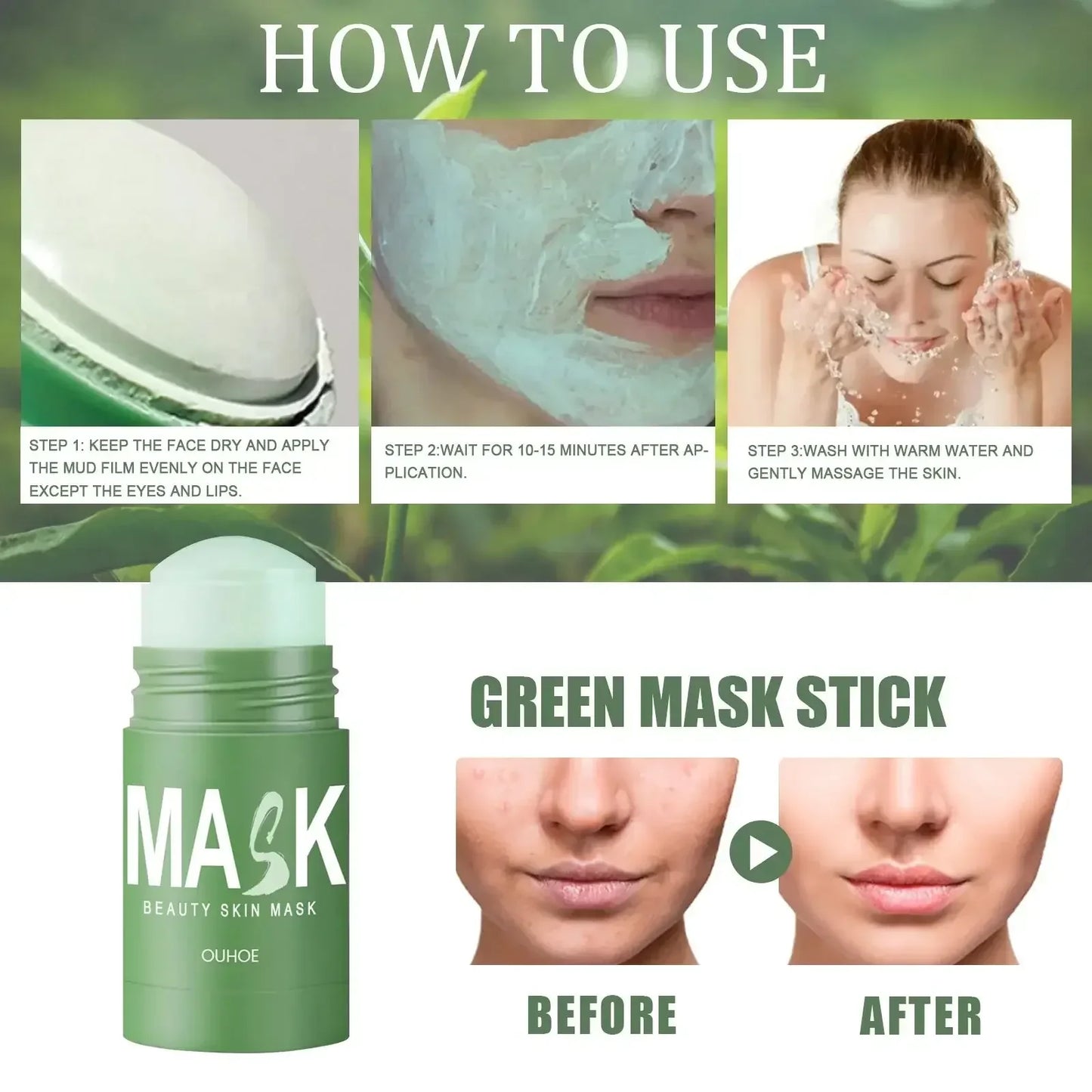 Organic Green Tea Clay Mask 40g / United States
