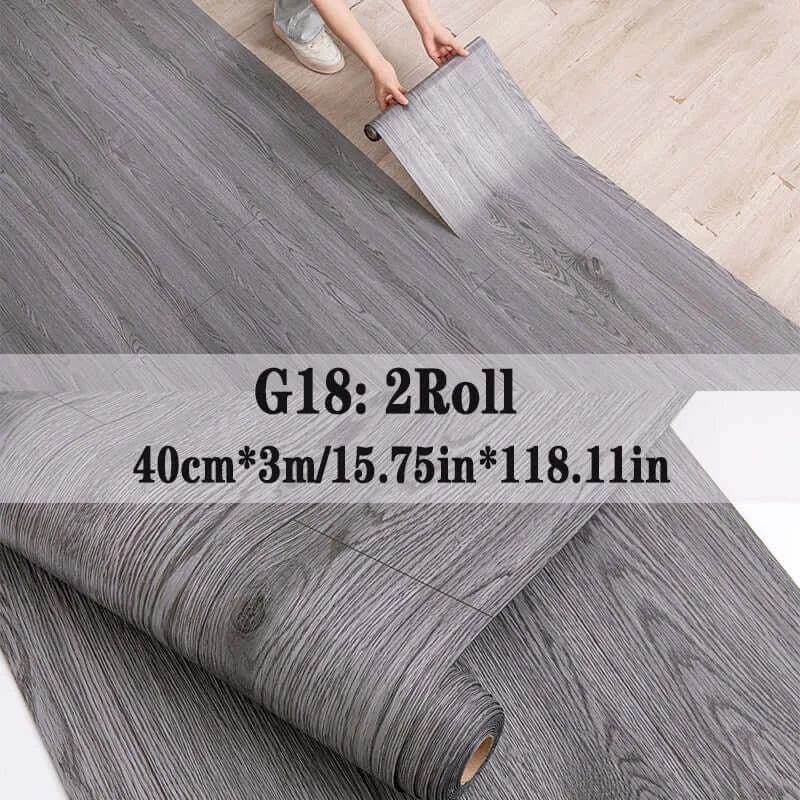 Wood Grain Peel & Stick Vinyl Floor Tile (2 Rolls, 25.8 Sq.Ft)