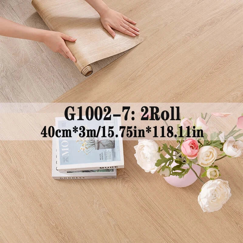 Wood Grain Peel & Stick Vinyl Floor Tile (2 Rolls, 25.8 Sq.Ft)
