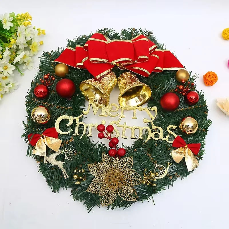 Rustic Farmhouse Christmas Door Wreath
