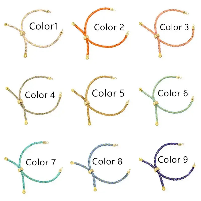 Shopminx Custom Enamel Initials Bracelet Stainless Steel Personalized Steel / Adjustable / Commonly color 8