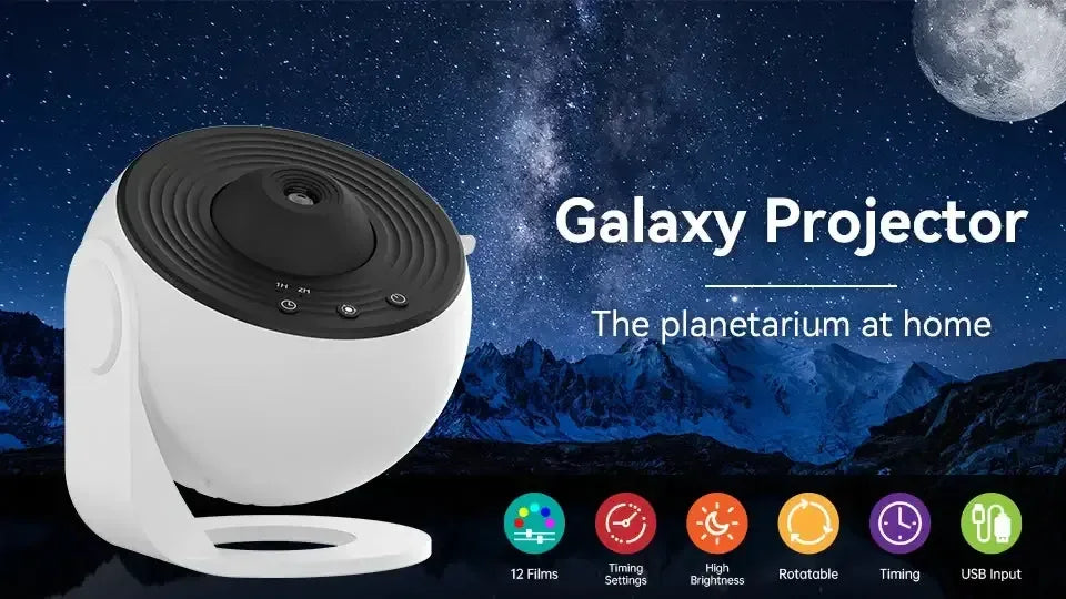 Galaxy Star Projector Night Light 12 in 1 Projector / USB Plug / United States
