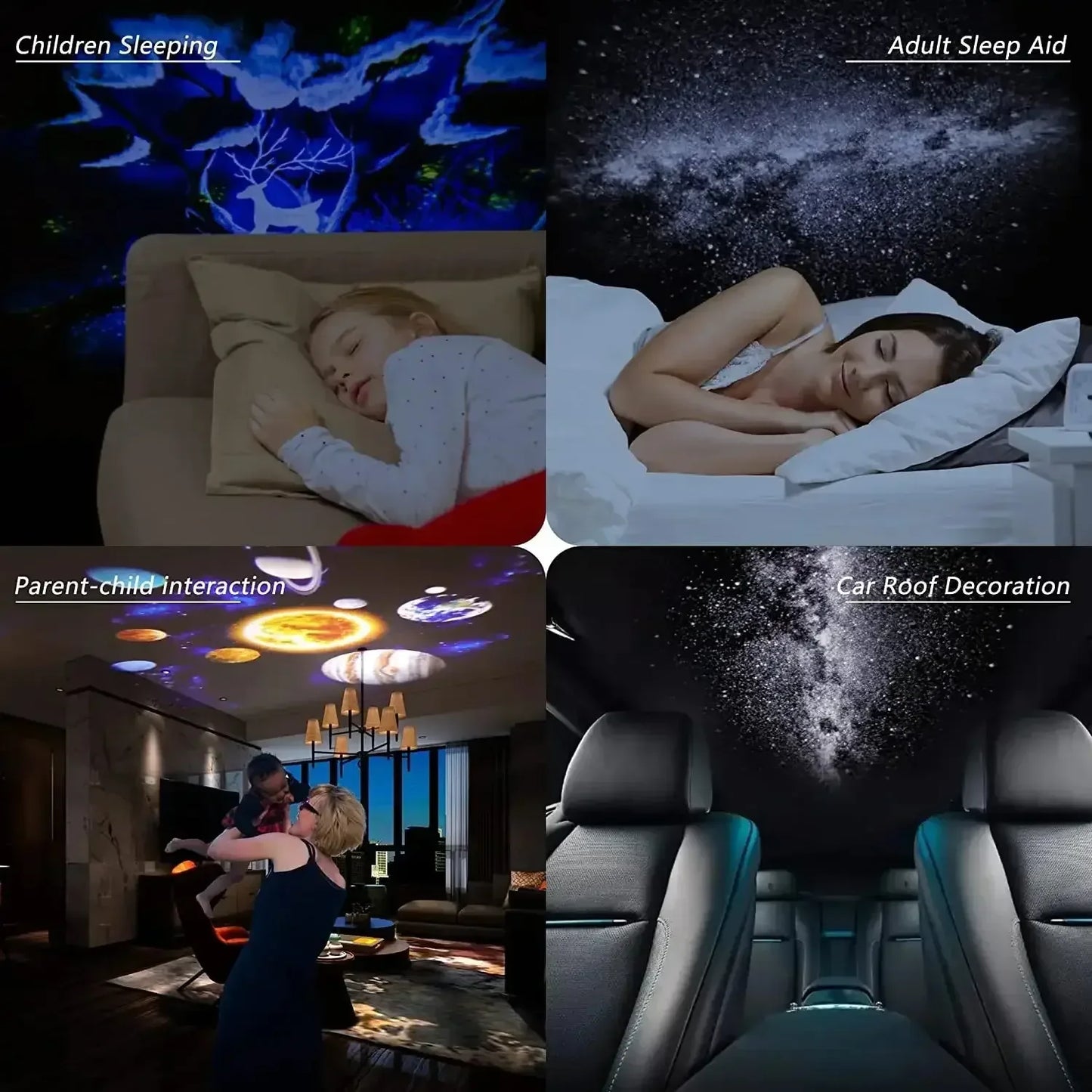 Galaxy Star Projector Night Light 12 in 1 Projector / USB Plug / United States