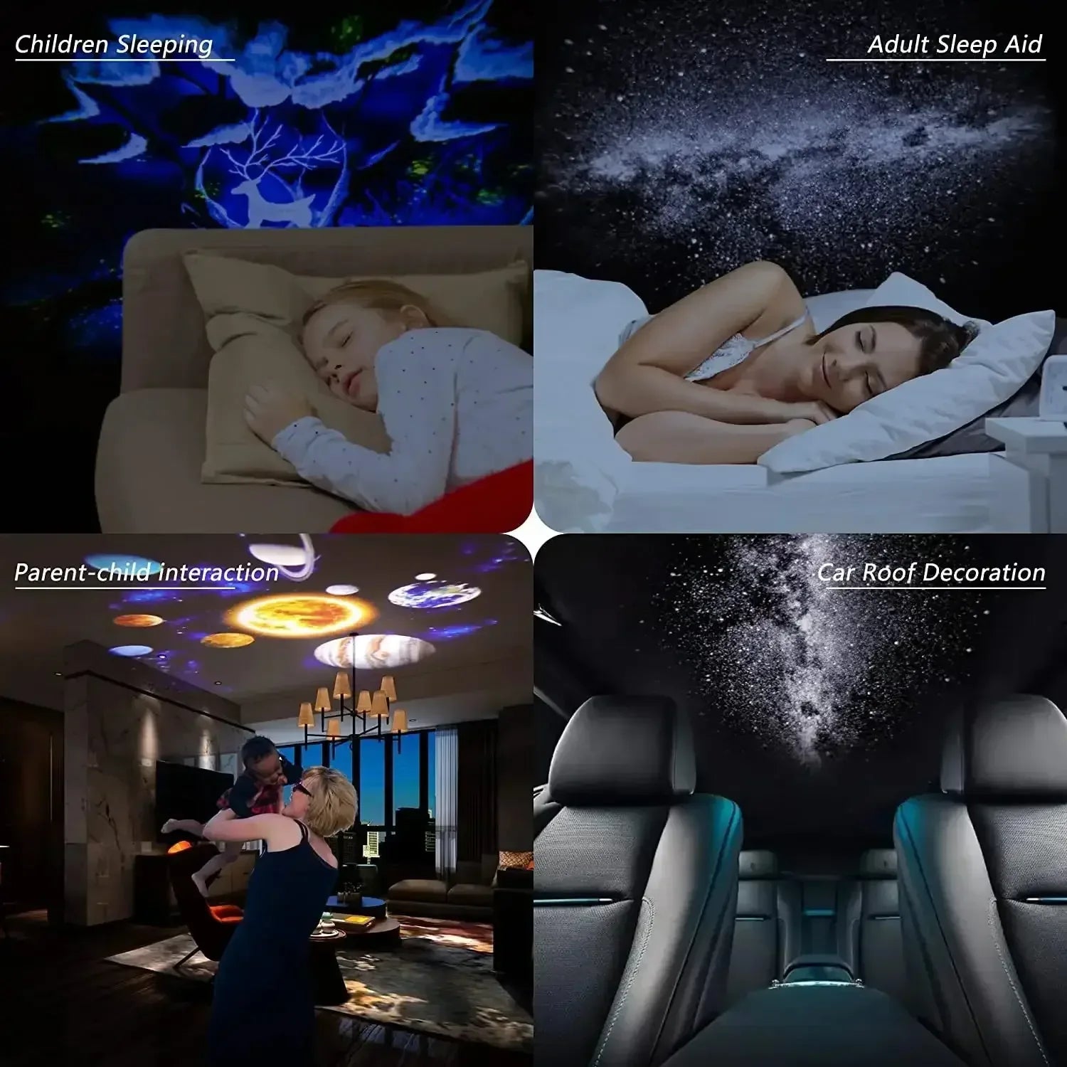 Galaxy Star Projector Night Light 12 in 1 Projector / USB Plug / United States