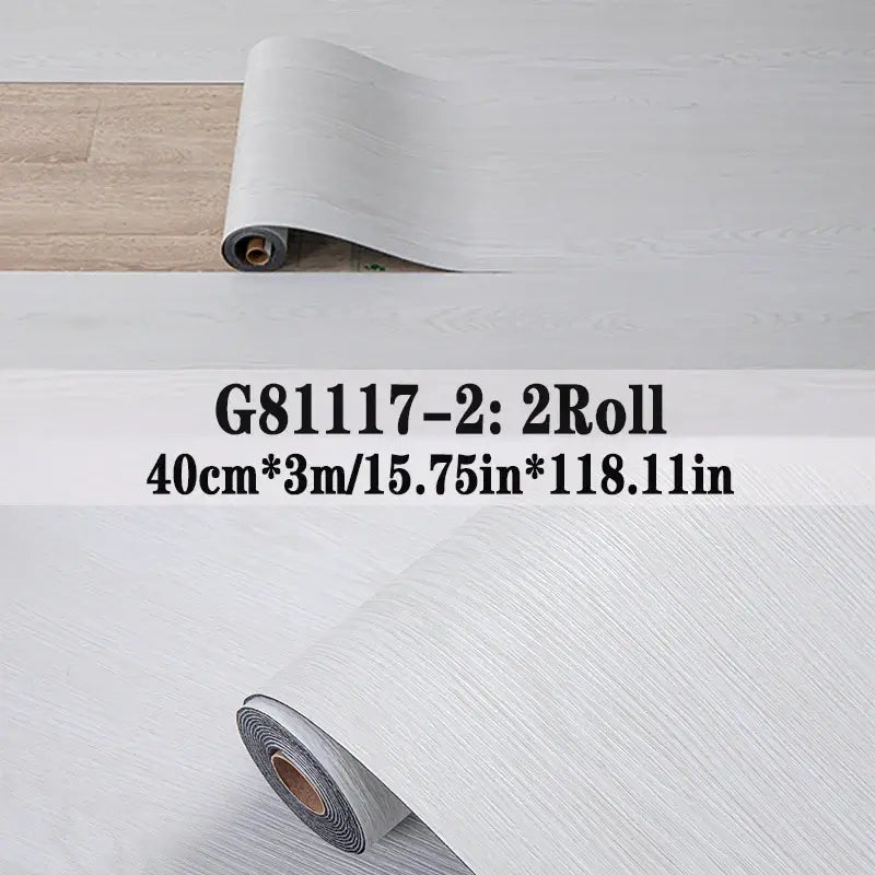 Wood Grain Peel & Stick Vinyl Floor Tile (2 Rolls, 25.8 Sq.Ft)