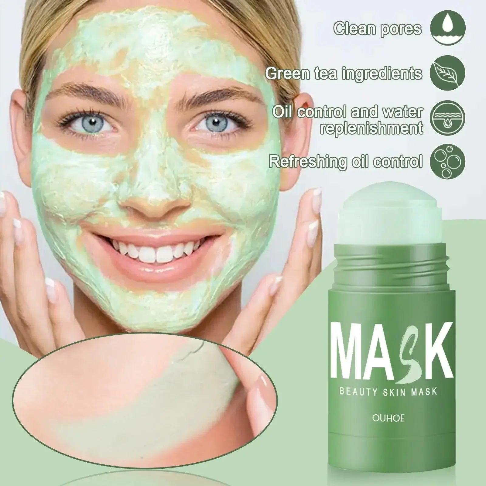 Organic Green Tea Clay Mask 40g / United States