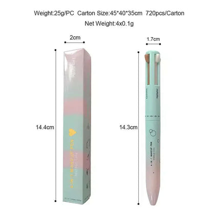 4 in 1 makeup pencil 4 in 1 makeup pencil 4 colors 4 colors lip liner highlight eye shadow eyeliner eyebrow pencil 4in1 Default Title