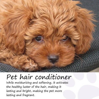 Pet Hair Care Cream Moisturizes Care Pet Hair Conditioner Dry Skin Pet Hair Conditioner for Pet Fur Hair Dogs 50ML