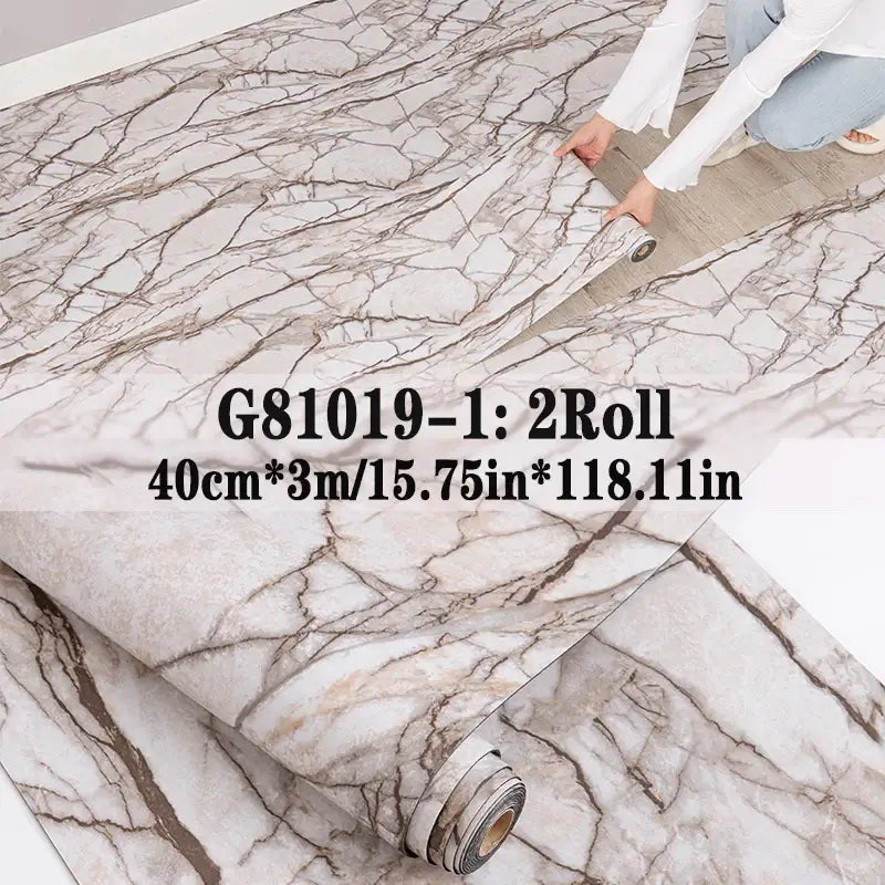 Wood Grain Peel & Stick Vinyl Floor Tile (2 Rolls, 25.8 Sq.Ft)