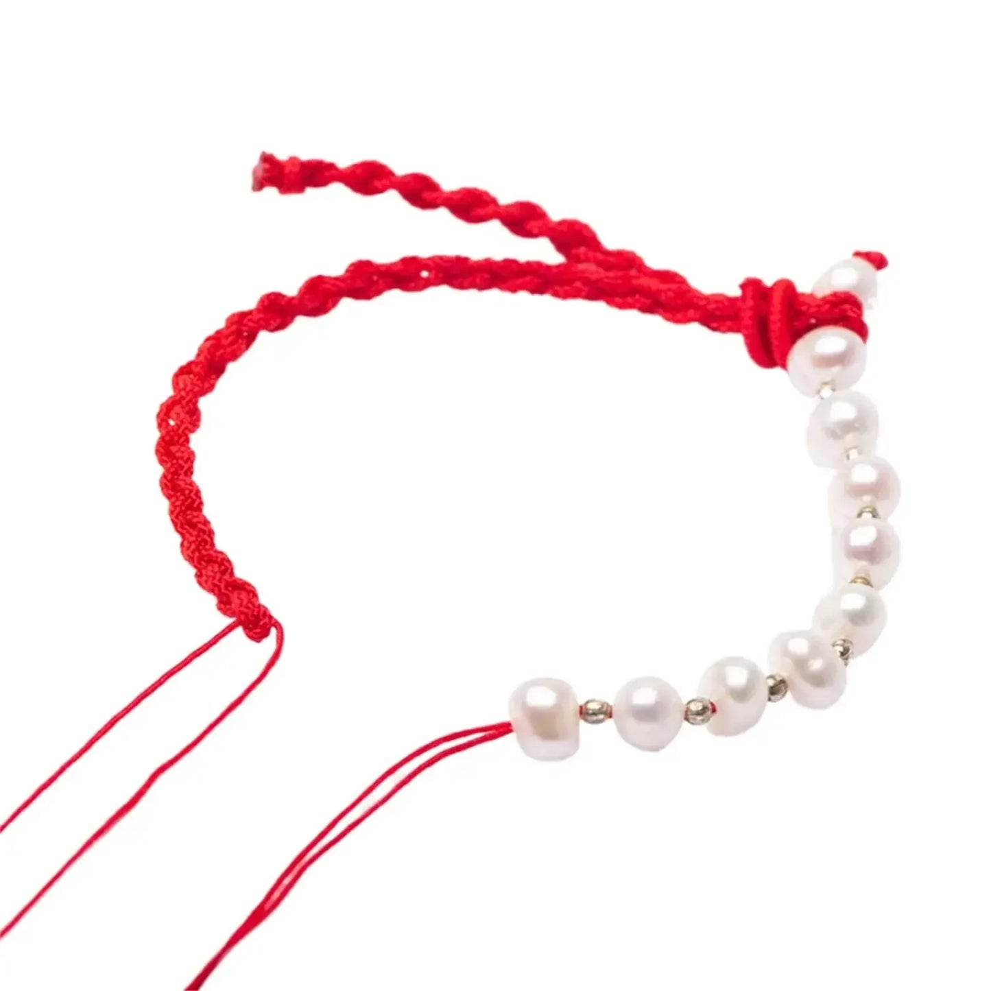 Handmade Pearl Projection Bracelet Custom Photo Luxury Red / adjustable / rose gold bead|United States