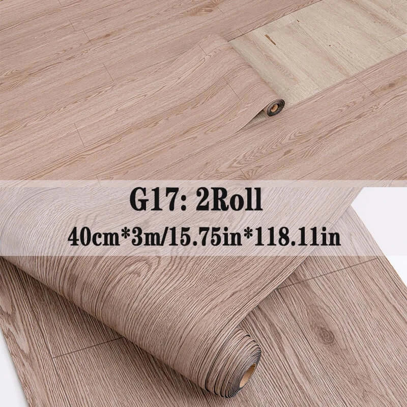 Wood Grain Peel & Stick Vinyl Floor Tile (2 Rolls, 25.8 Sq.Ft)