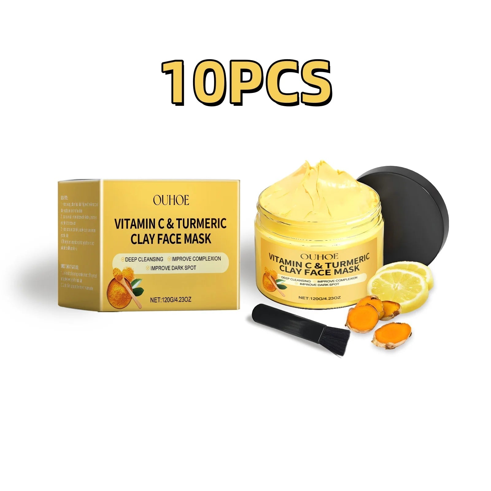 Vitamin C Turmeric Clay Mask – Deep Clean & Brighten Skin Minx