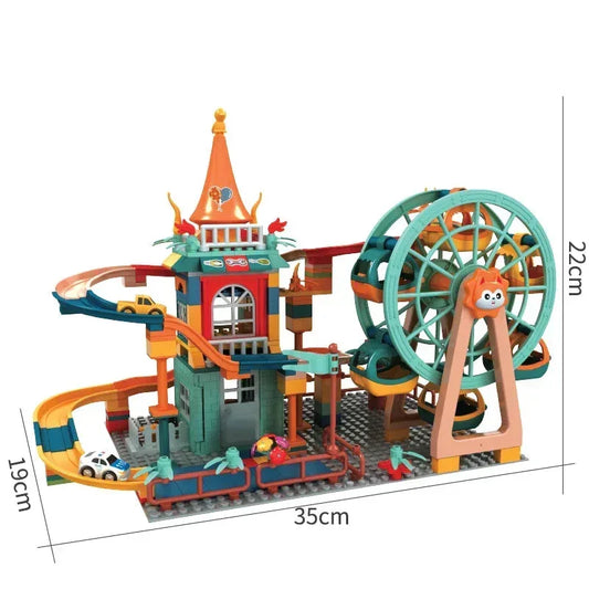 Educational Architecture Castle Building Block Toys Yellow