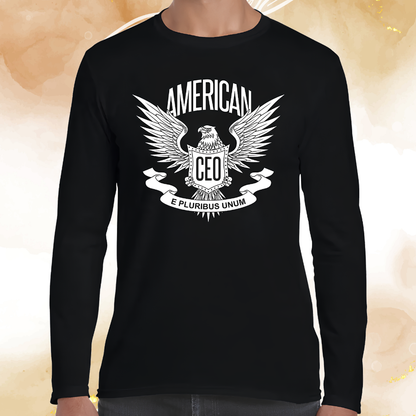 American CEO Patriotic Eagle Men's Long Sleeve Shirt