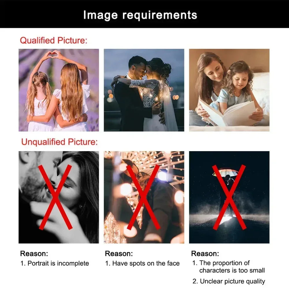 Personalized Gift Photo 3D Lamp DIY 1 Person