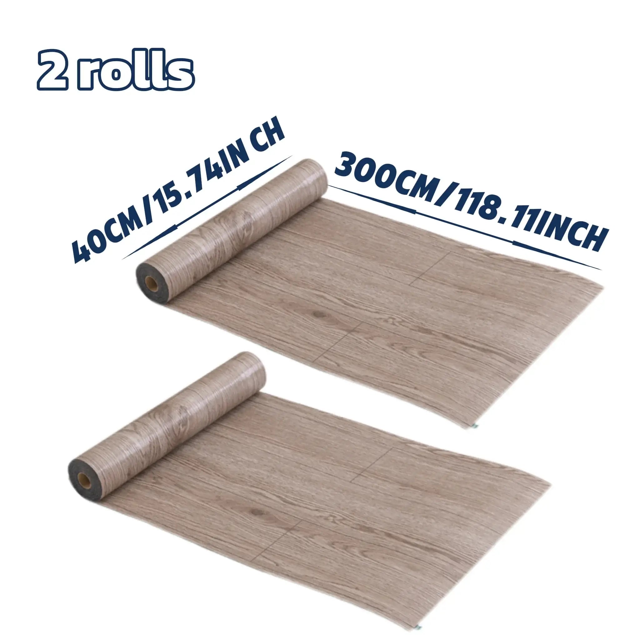 Wood Grain Peel & Stick Vinyl Floor Tile (2 Rolls, 25.8 Sq.Ft)