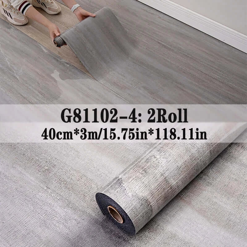 Wood Grain Peel & Stick Vinyl Floor Tile (2 Rolls, 25.8 Sq.Ft)