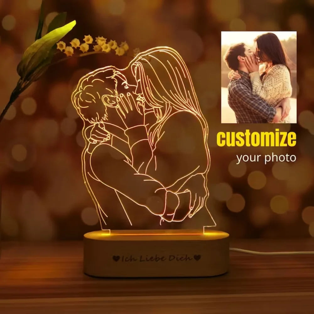 Personalized Gift Photo 3D Lamp