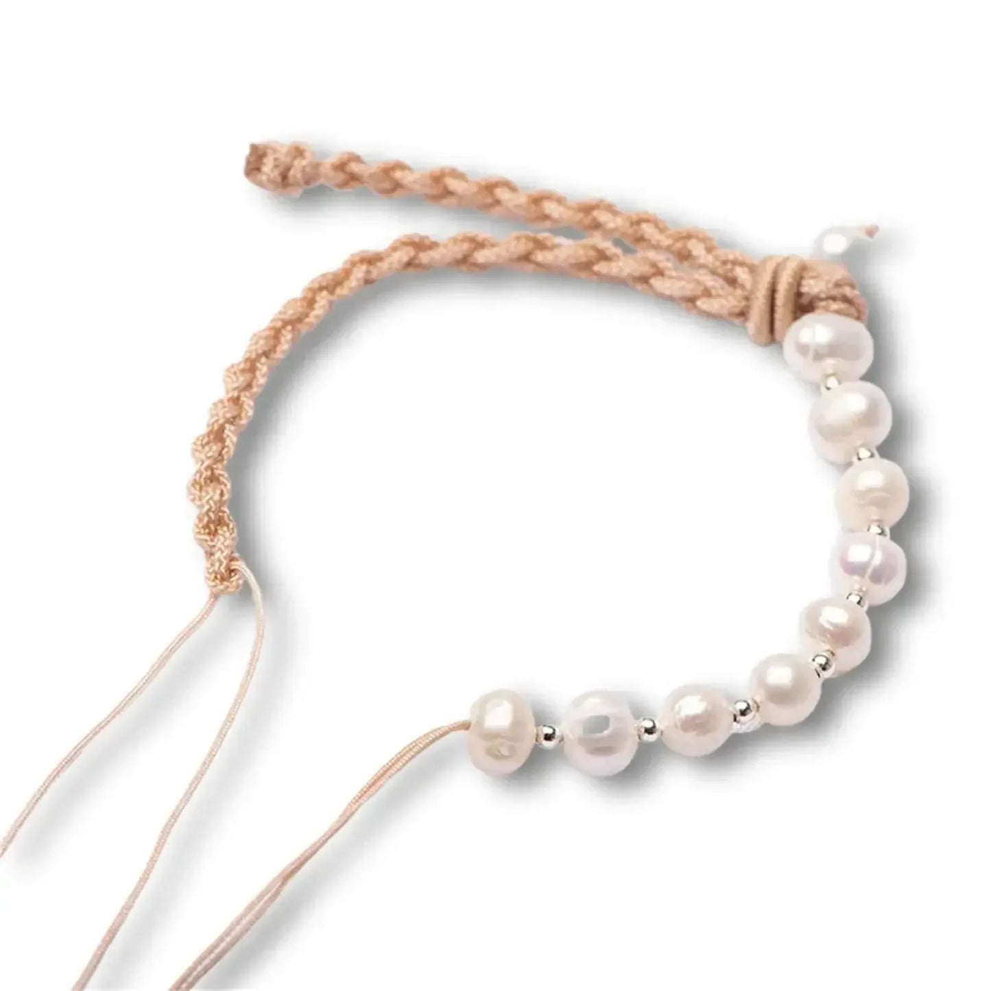 Handmade Pearl Projection Bracelet Custom Photo Luxury Apricot / adjustable / rose gold bead|United States