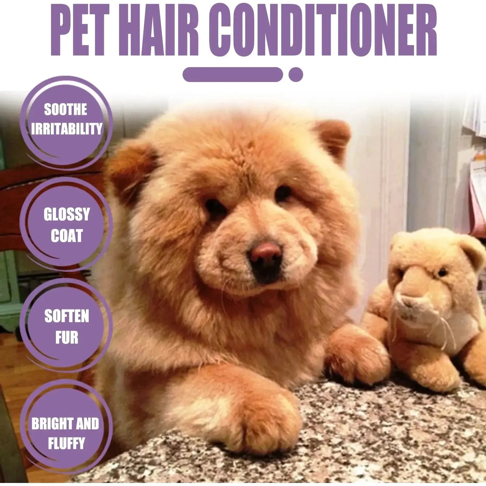Pet Hair Care Cream Moisturizes Care Pet Hair Conditioner Dry Skin Pet Hair Conditioner for Pet Fur Hair Dogs 50ML