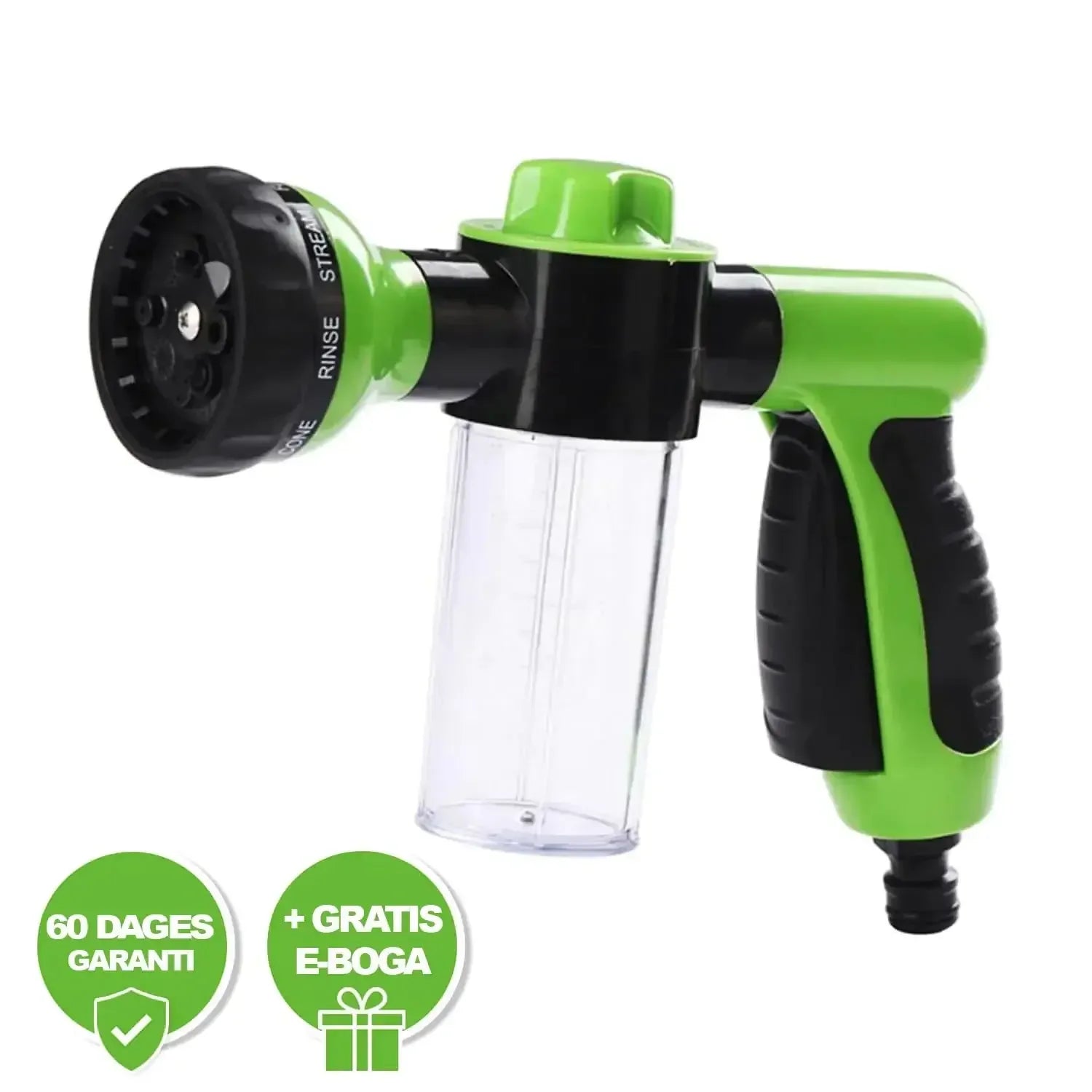 Dog Shower Jet Attachment Green / 10.51 x 5 x 7.87 inches