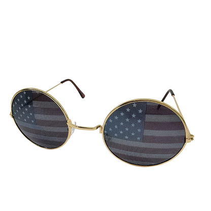 American Flag Round Shaped Sunglasses