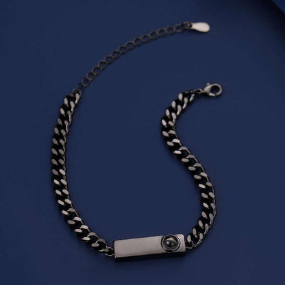 Couple bracelet with 100 different voices I love you engraved high-definition color photo projection bracelet eprolo