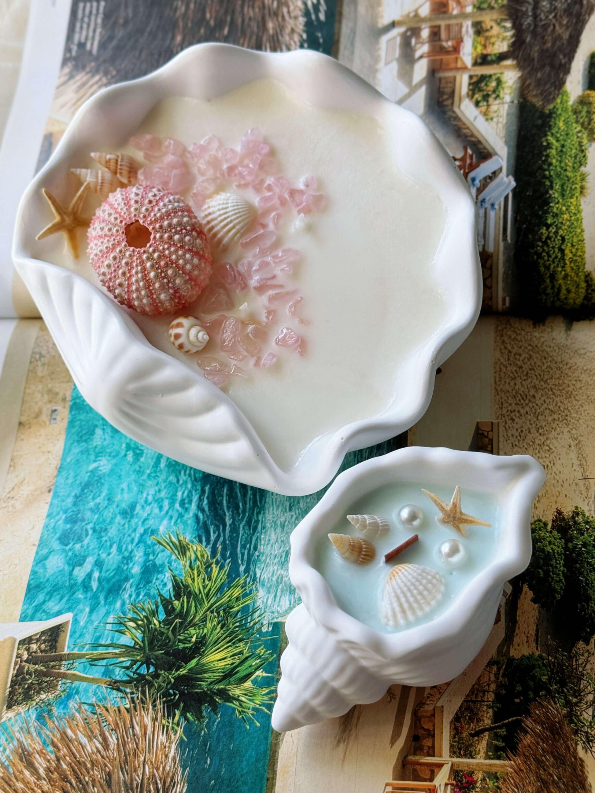 Ocean’s Whisper Large Scented Candle Sky Blue / High Tide